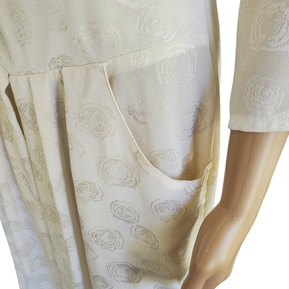 Vintage Charlee Allison Career Secretary Dress Women's M Pockets Shoulder Pads - Picture 11 of 12